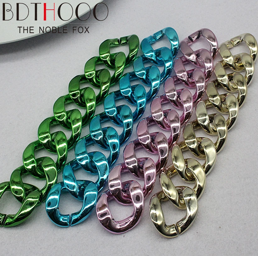 

Wholesale 40*33mmAcrylic UV jewelry accessories. Trendy color electroplating Necklace Earring bag clothing shoes hats exquisite