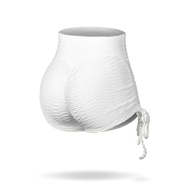 

2021 new sports tight yoga shorts high waist buttocks yoga pants female plus size solid color fitness bubble shorts women