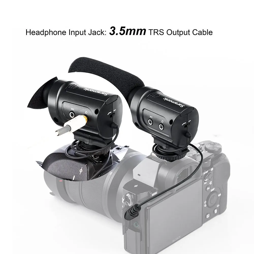 Saramonic SR M3 мини направленный конденсаторный микрофон со встроенным