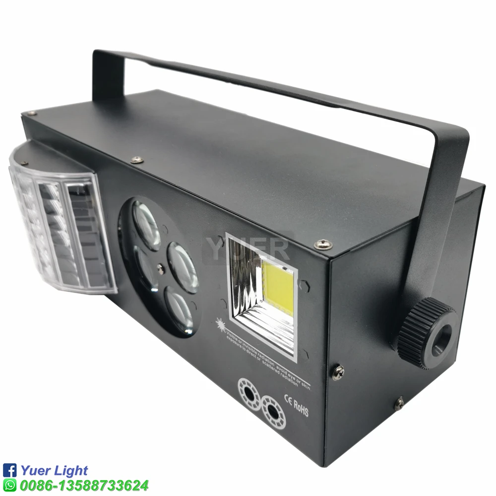 Good Quality LED Laser Strobe 4in1 DMX512 Stage Effect Lights For DJ Disco Birthday Party Wedding Decoration Clubs And Bar |