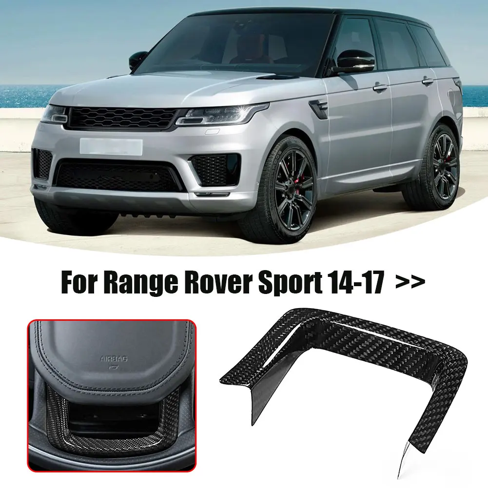 

U Shape Carbon Fiber Steering Wheel Lower Trim Car New Steering Wheel Covers Trim for Range Rover Sport 2014-2020