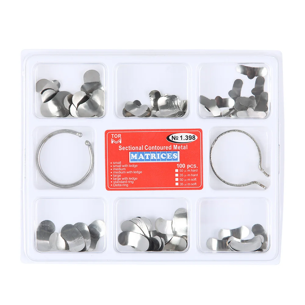 Полный комплект стоматологическая матрица секционные Контурные матрицы + 40 шт.