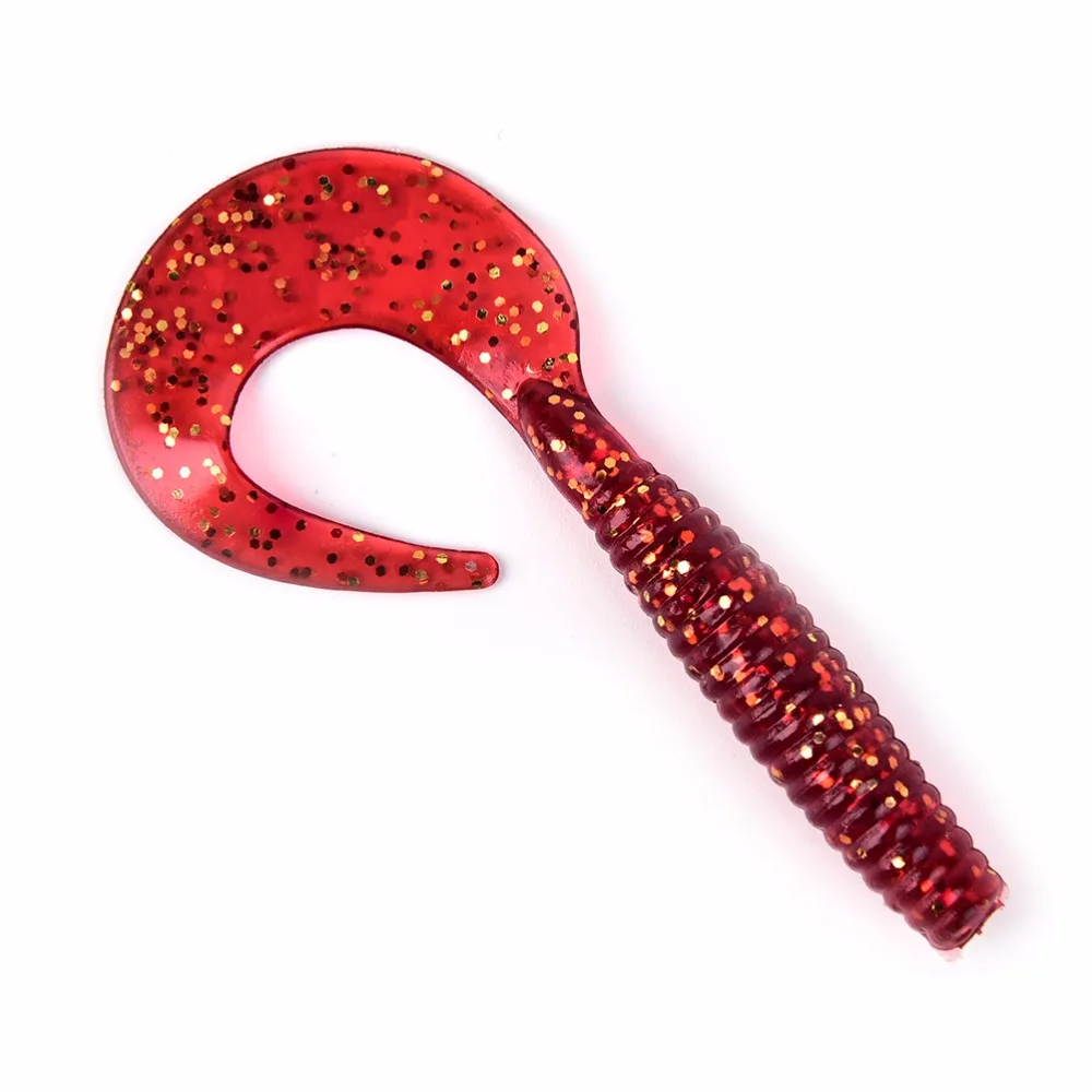 Мягкие 12 штук рыболовные приманки груб мягкие в виде червей 1 г силиконовые Карп