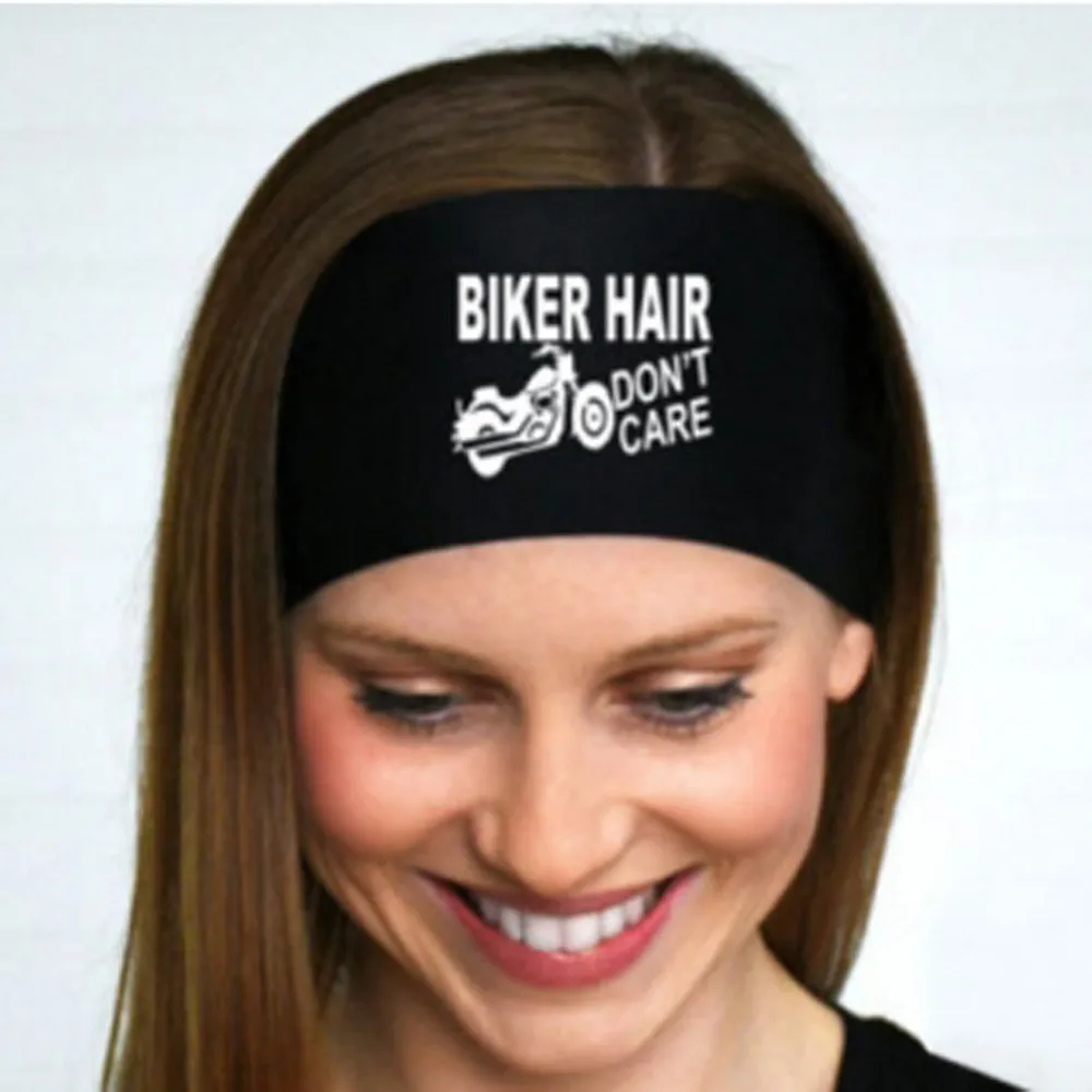 Женская спортивная эластичная повязка на голову с надписью для спортзала