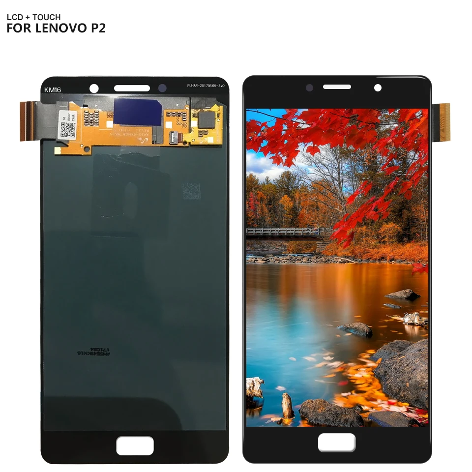 ЖК дисплей с дигитайзером сенсорного экрана 5 дюйма для Lenovo Vibe P2 P2c72 P2a42 со