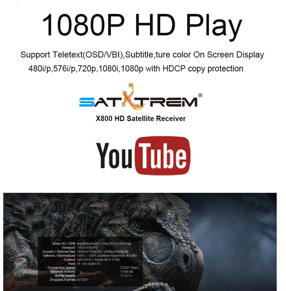 Satxtrem X800 HD 1080P DVB-S2 цифровой спутниковый ресивер тюнер DVB S2 сосуд с USB WiFi приемник Dollby AC3 Cam Испания