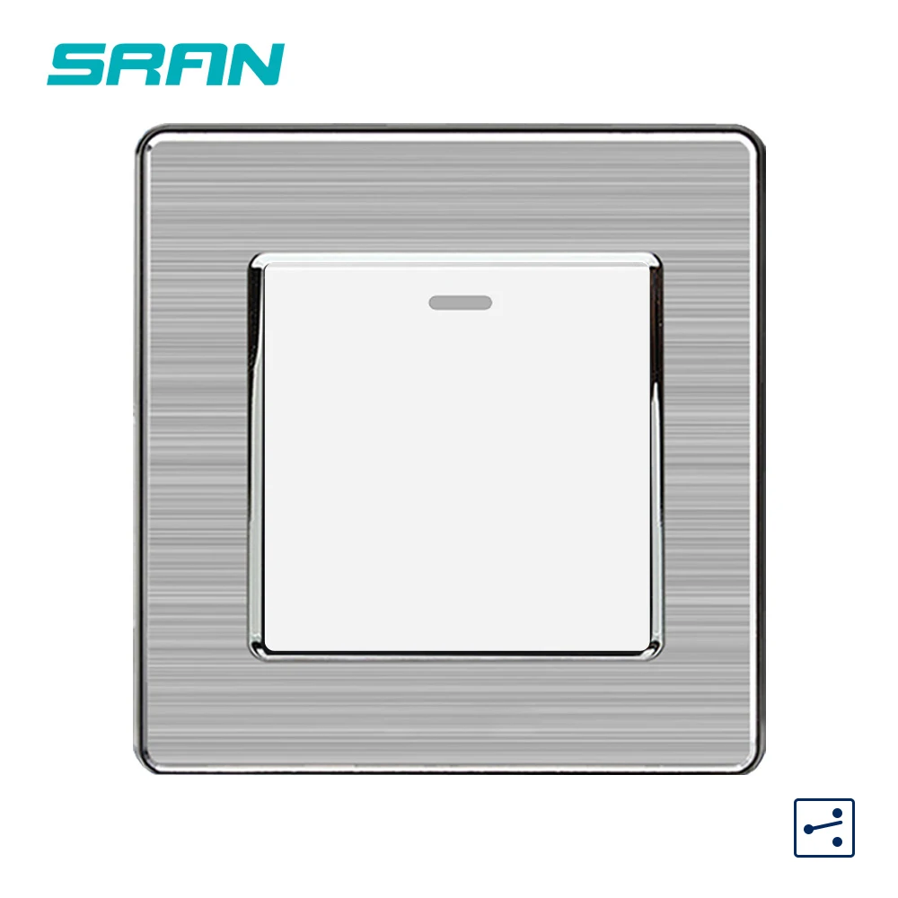 Кулисный Переключатель SRAN стандарта Великобритании 1 клавиша 2 канала 250 В 16 А