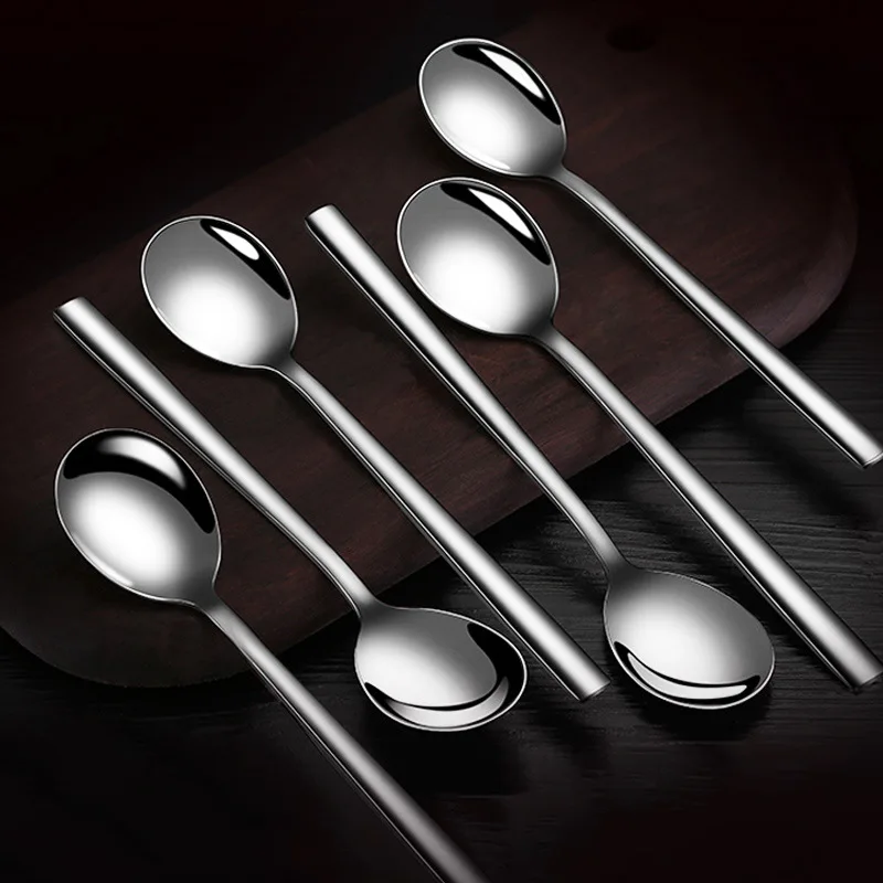 6 шт./компл. 304 ложка из нержавеющей стали вилка посуда комбинированная твердая