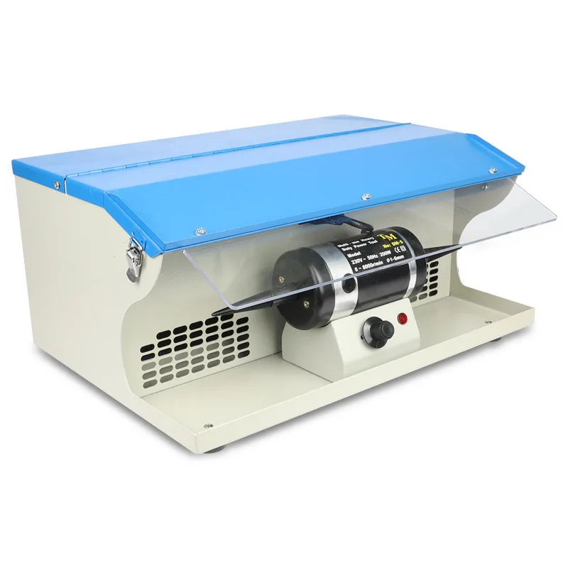 DM-5 Desktop Double-headed Cloth Turbine with Lamp Tube Speed Grinder Polishing Machine for Gold and Silver Jewelry Polishing
