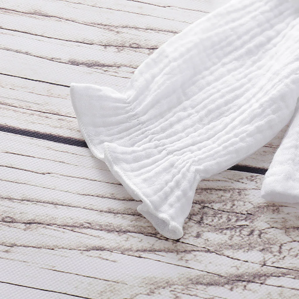 Новейшая одежда Комплект одежды для девочек 2020 малышей с расклешенными рукавами