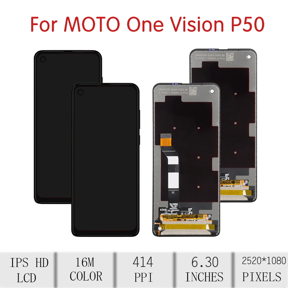 Original For Motorola Moto P50 LCD Touch Screen Digitizer Assembly Display withFrame Replacement XT1970 XT-1970 | Мобильные телефоны