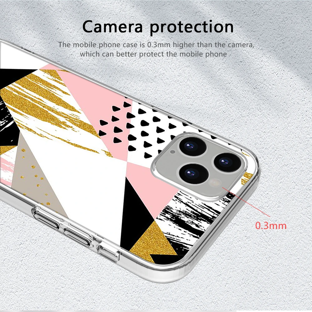 

Fashion Marblr Funda Case for IPhone 12 Pro Case for IPhone 12 11 Pro XR XS Max Mini 7 X 8 6 6S Plus 5S SE 2020 Silicone Coque