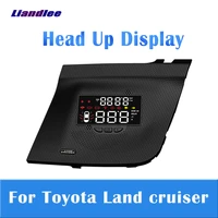 auto accessories car head up display hud for toyota land cruiser 2010 2020 2021 plug and play windshield projector alarm system