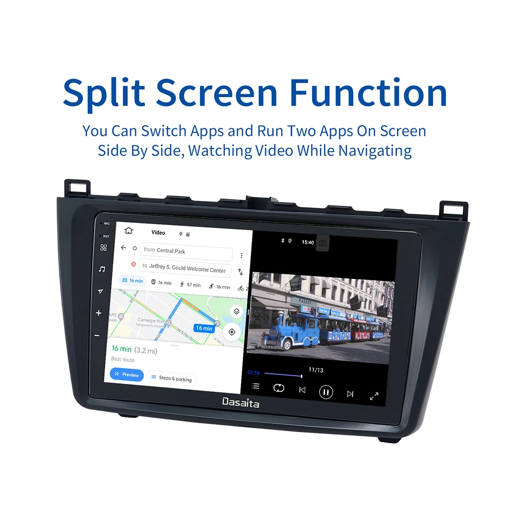 Автомобильная стереосистема Dasaita 9 дюймов IPS сенсорный экран GPS Android 10 0 для Mazda 6 2009