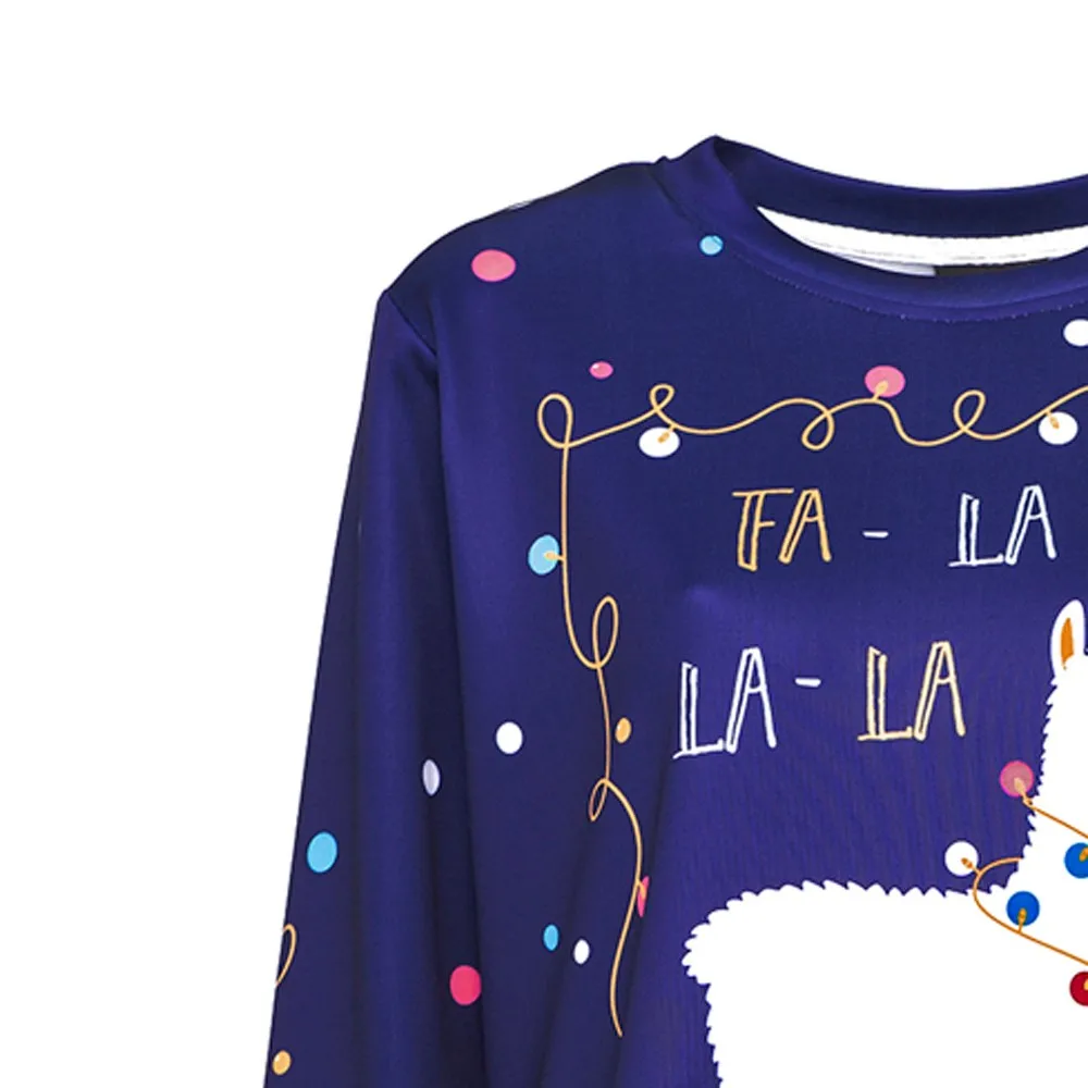 Для женщин с рождественским принтом вечерние письмо световая гирлянда принт