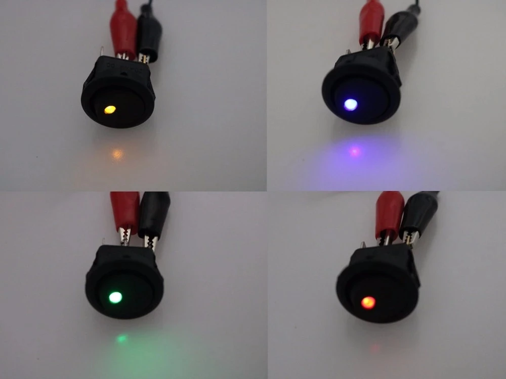 1 шт. автомобиля 12V 3 контактный Круглый Рокер Dot лодка светодиодный светильник