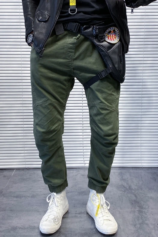 

Baggy Fashion Casual Pants Men Cotton Streetwear Casual Pants Stacked Sweatpants Vintage Vetement Homme Mens Clothes DH50XX