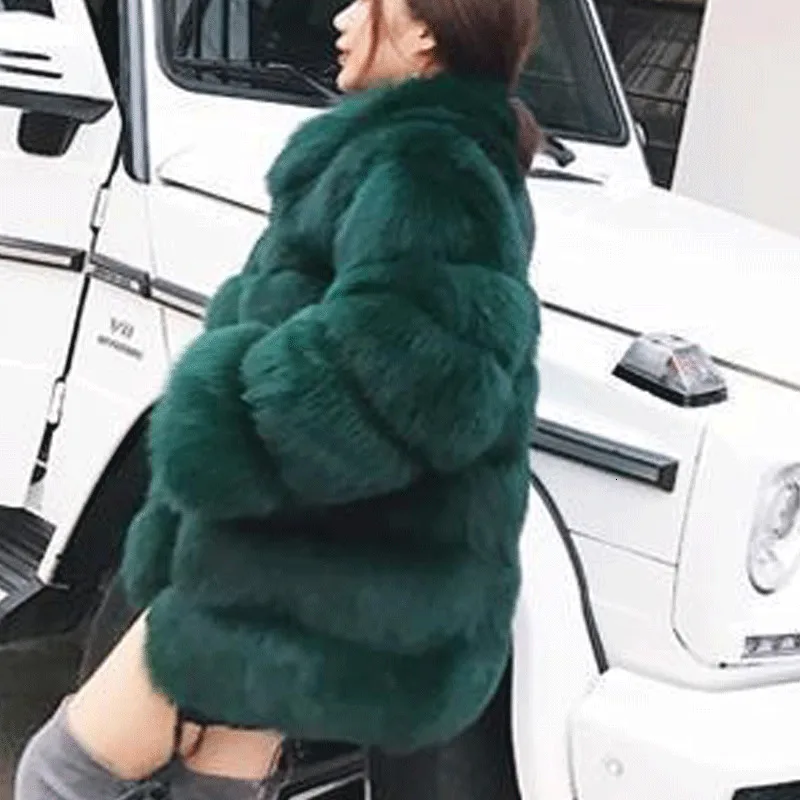 Новое модное зимнее пальто женская зимняя куртка Женское из искусственного меха