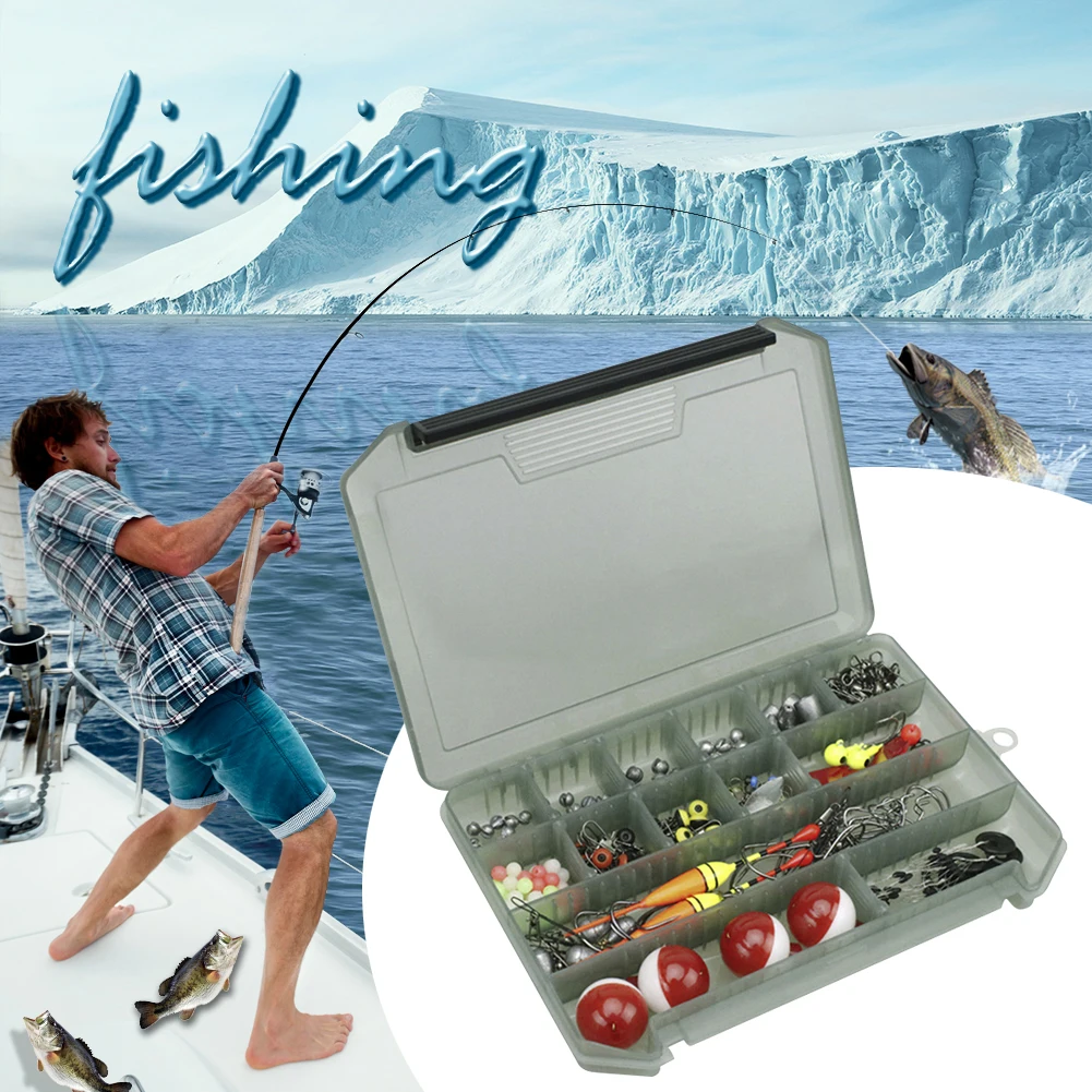

Fishing Lure Accessories Box Container Plastic Bait Fishing Tackle 14 Grids Box for Outdoor Fishing Portable Accessories