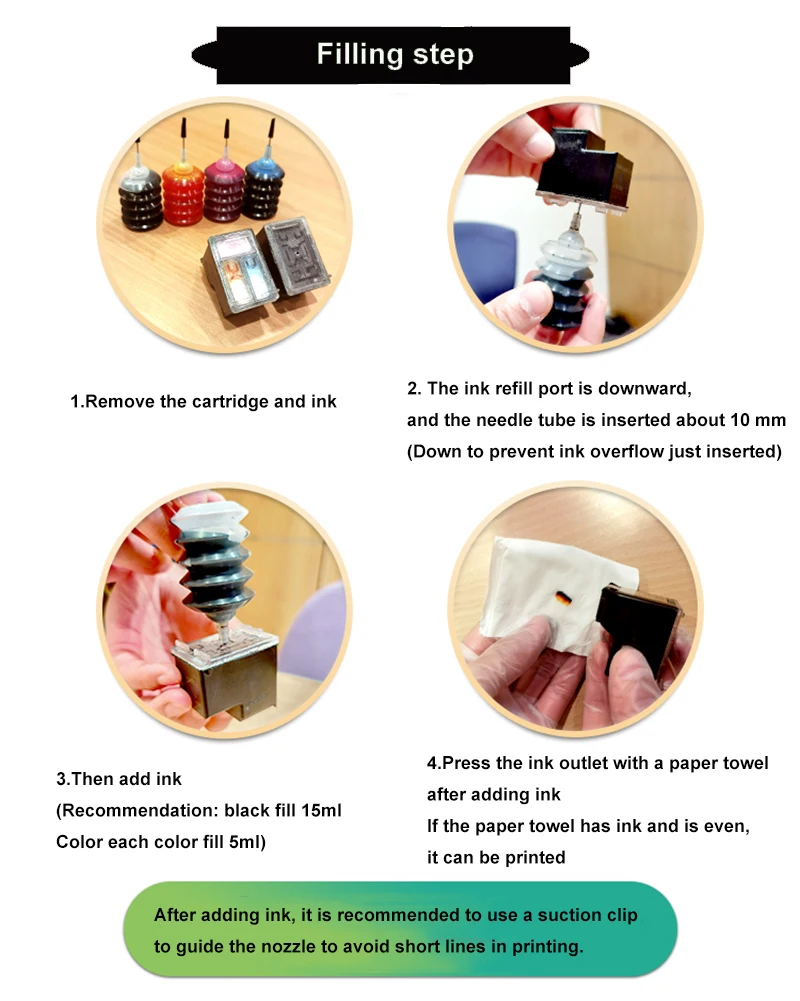 vilaxh 305xl refillable ink cartridge replacement for hp 305 xl deskjet 2710 2720 2730 envy 6020 6022 6030 6032 6420 printer free global shipping