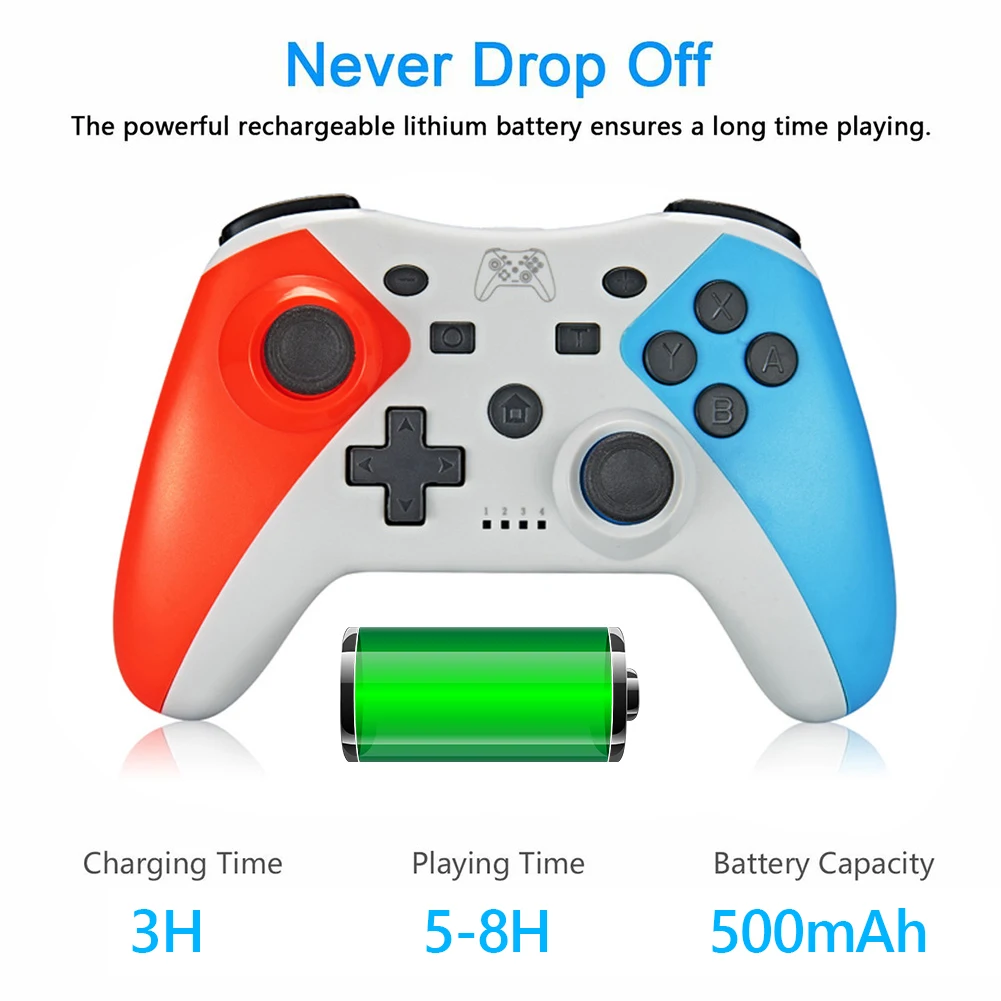 Bluetooth-compatible Turbo Gamepad for Nintendo NS-Switch NS Switch Oled Console Wireless USB Joystick Pro Controller | Электроника