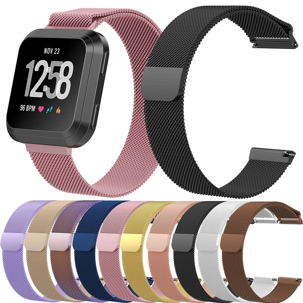 Essidi Миланский Браслет ремешок для Fitbit Versa 2 умный ремешок из нержавеющей стали часы петля Замена для Fitbit Versa Lite