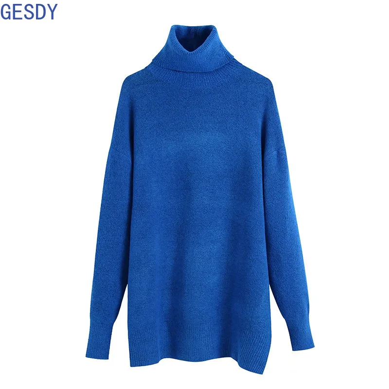

Turtleneck Blouses Christmas Sweater Women Clothes Long Sleeve Autumn Korean Knit Mode Femme Strickjacke Damen Pullover