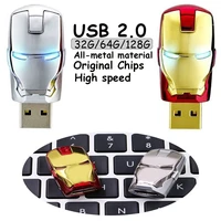 ironman usb flash drivehigh speed u disk 128gb 64gb 32gb with all metal material and original chipsusb 2 0 pen drives