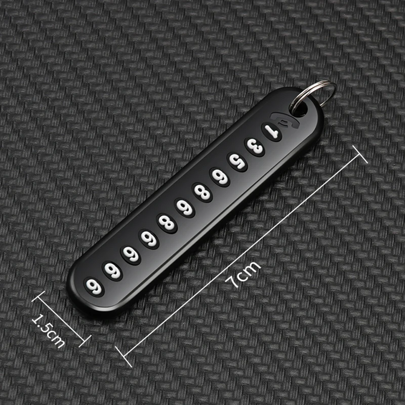 1 шт. автомобильный брелок для ключей с номером телефона Jeep Grand