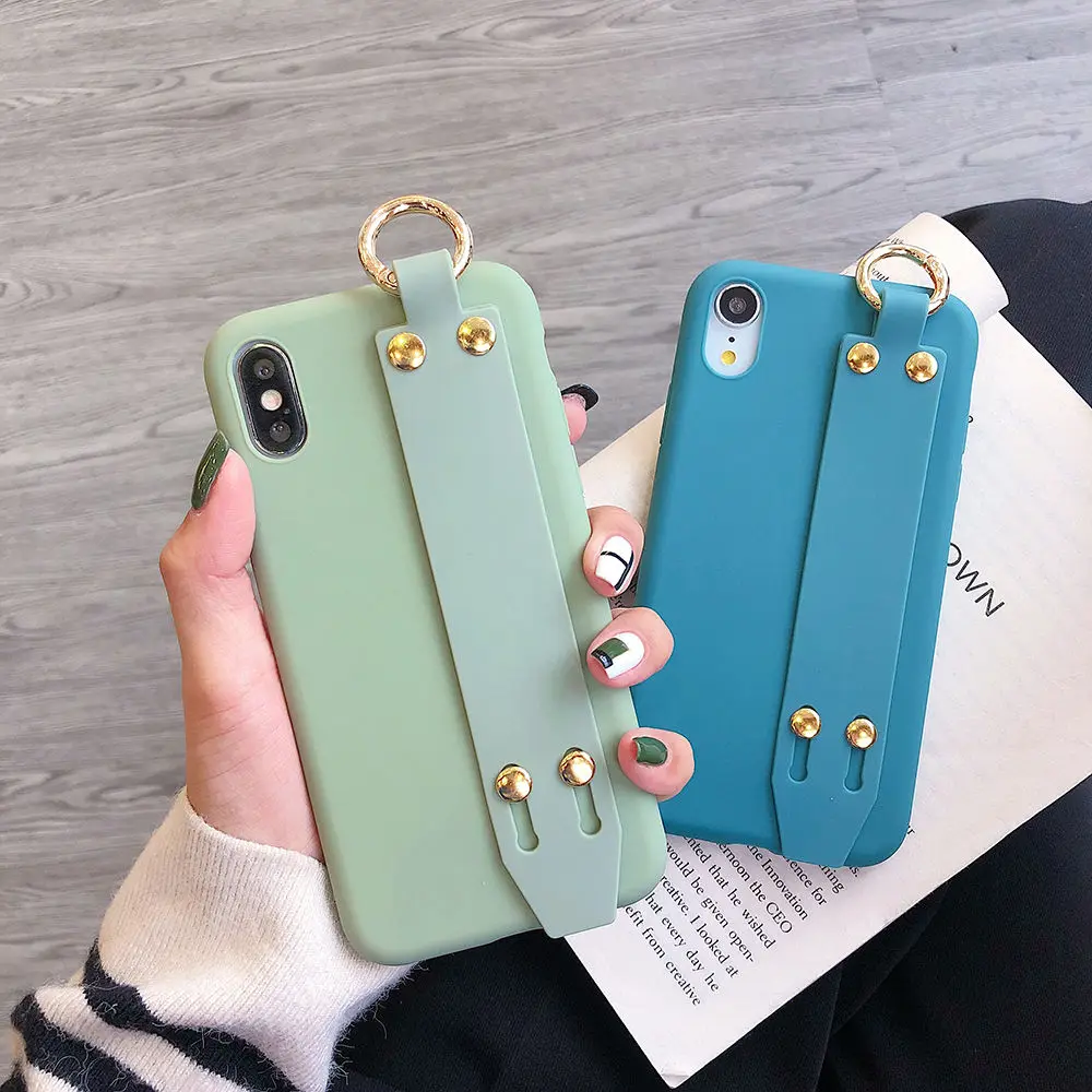 Для iPhone 11 Pro Max X XR XS конфеты устойчивый к коррозии ПУ кожаный ремешок держатель