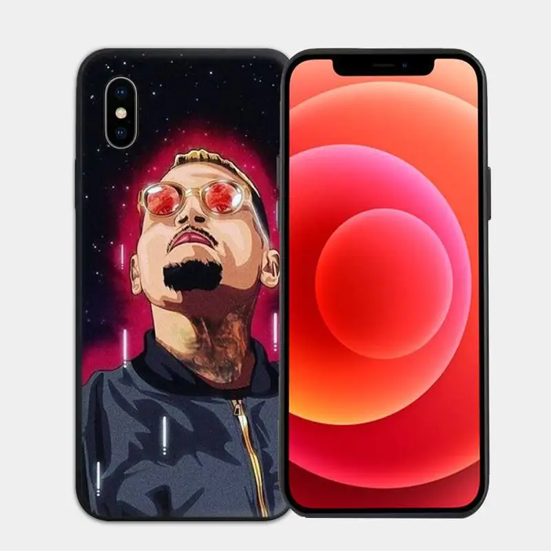 

Chris Brown rap Phone Case for iphone 6s 7 8 plus xr xs 11 12pro max mini case
