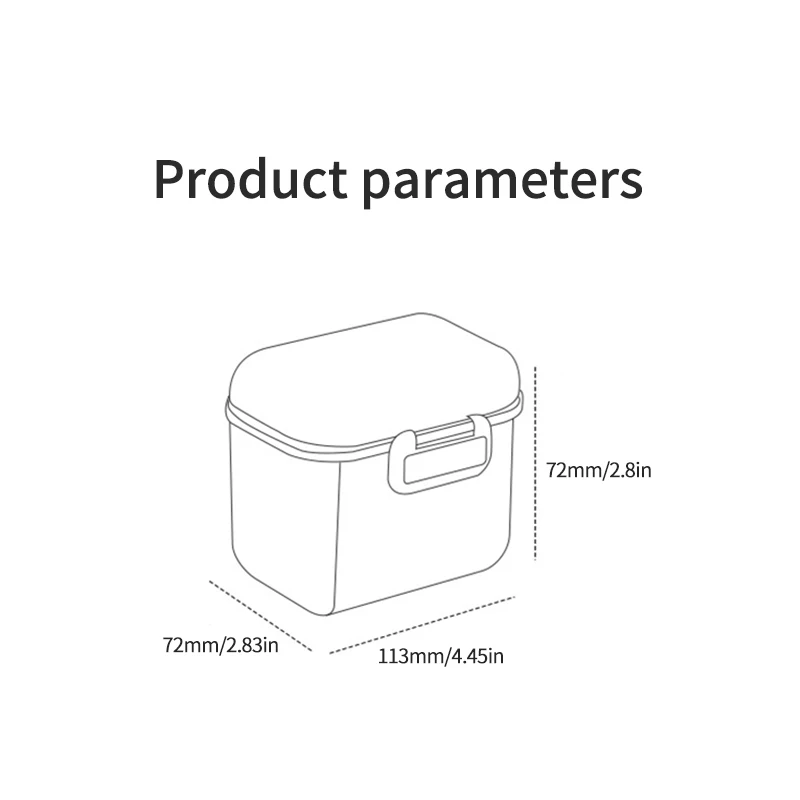 

Outdoor Feeding Lunch Containers Baby Milk Powder Box Food Infant Snack Storage Box Food Milk Powder Container Cup Cereal Case
