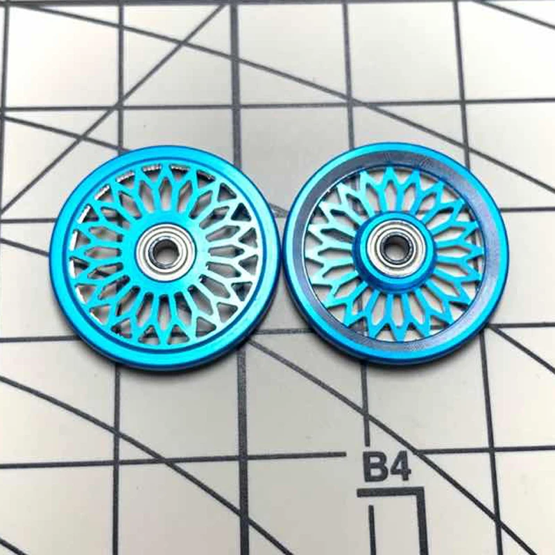 1 пара 19 мм подшипник из алюминиевого сплава плоский направляющий ролик с ЧПУ