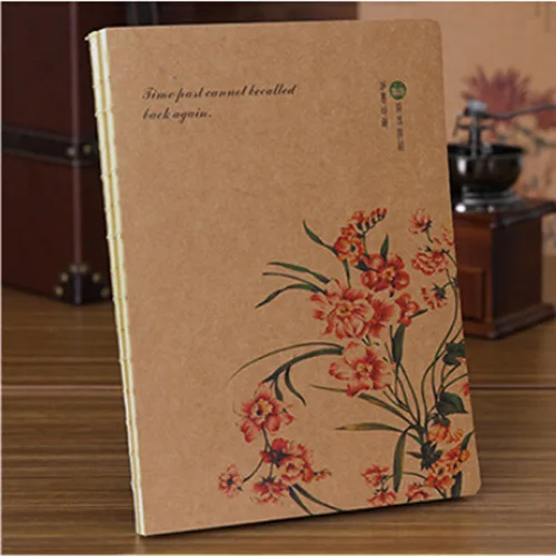 Светло-серый Альбом для рисования формата А4, крафтовая бумага, 130 страниц. Толстый блокнот в винтажном стиле для живописи, графики и набросков. Принадлежности для офиса и школы - Цвет: Светло-серый