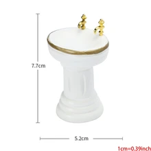 1/12 Scale Dollhouse Accessories Furniture Bathroom Sink