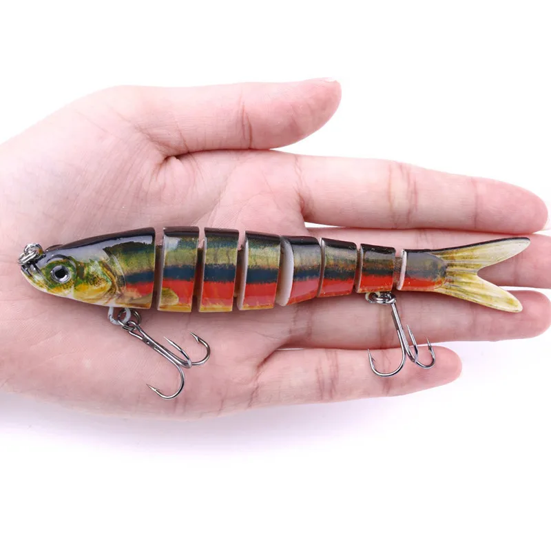 Рыболовные приманки 14 см 27 г тонущие наживки соединяемые с крючком 8 сегментная