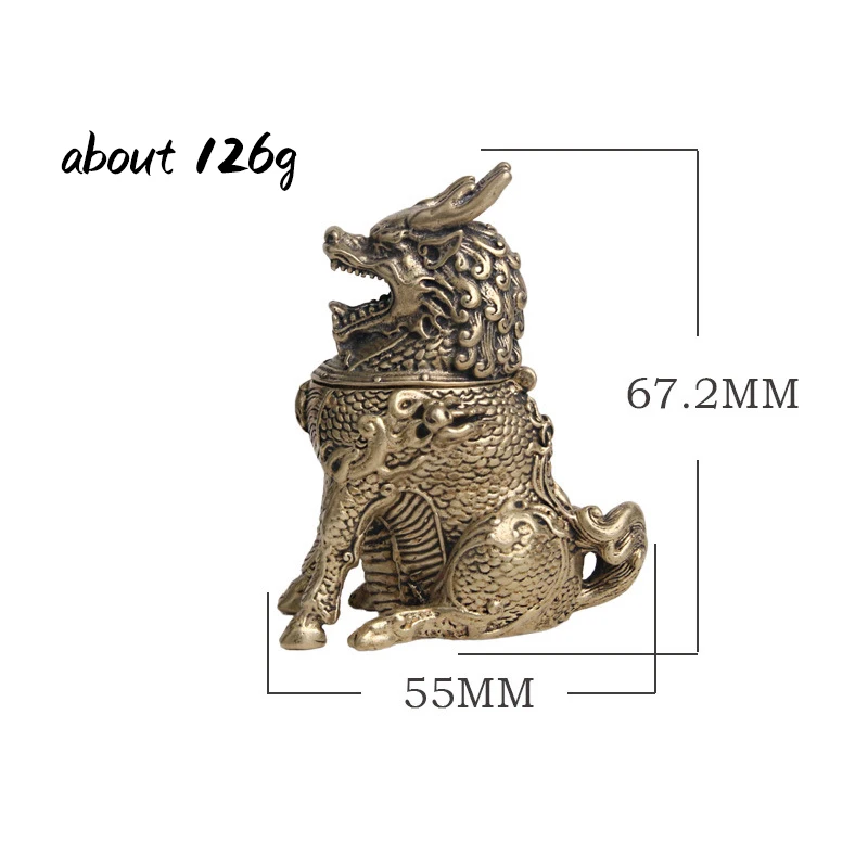 

Incense Burner Bronze Antique Mythical Beast Creative Home Decor Dragon Incense Holder Censer Office Desk Ornaments Decorations