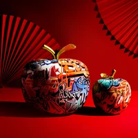 light luxury creative colorful apple ornaments furniture porch wine cabinet tv cabinet office ornaments resin crafts