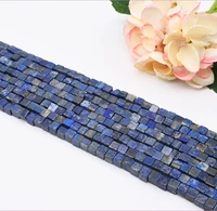 8mm natural smooth original lapis lazuli square stone beads for diy necklace bracelet jewelry make 15 free delivery