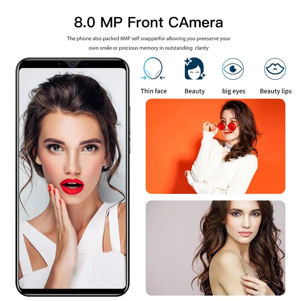 

Y50 Pro Android Smartphone 5.8-inch Large Screen Dual SIM Dual Standby Fashion High Definition 8 Core