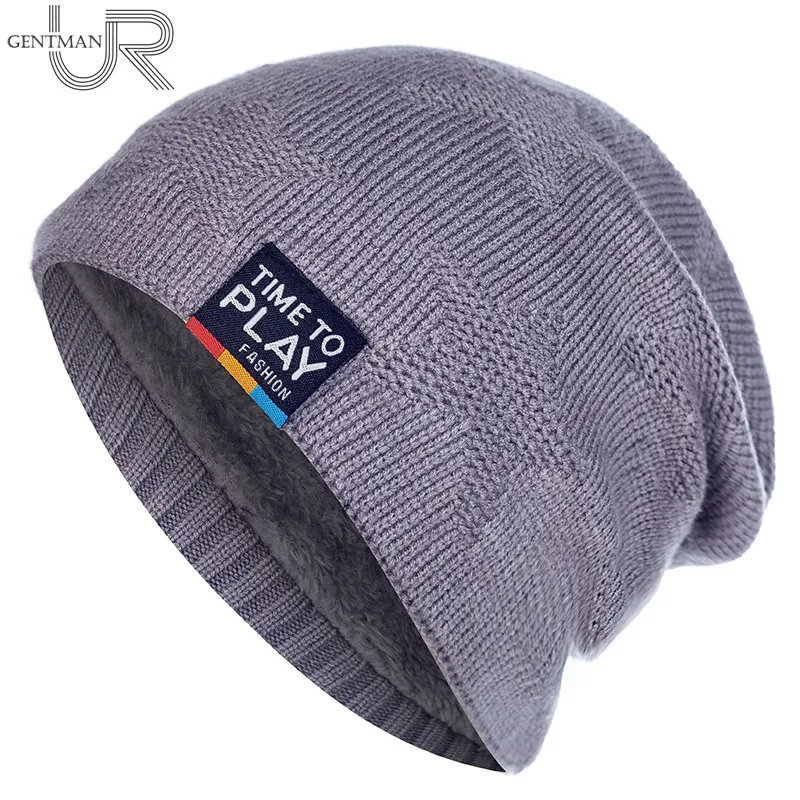 

классическая Сплошной цвет шапка мужская зимняя повседневное шапка женская зимняя теплая зимняя вязаная шапка модные шапки ВРЕМЯ ИГРАТЬ ш...