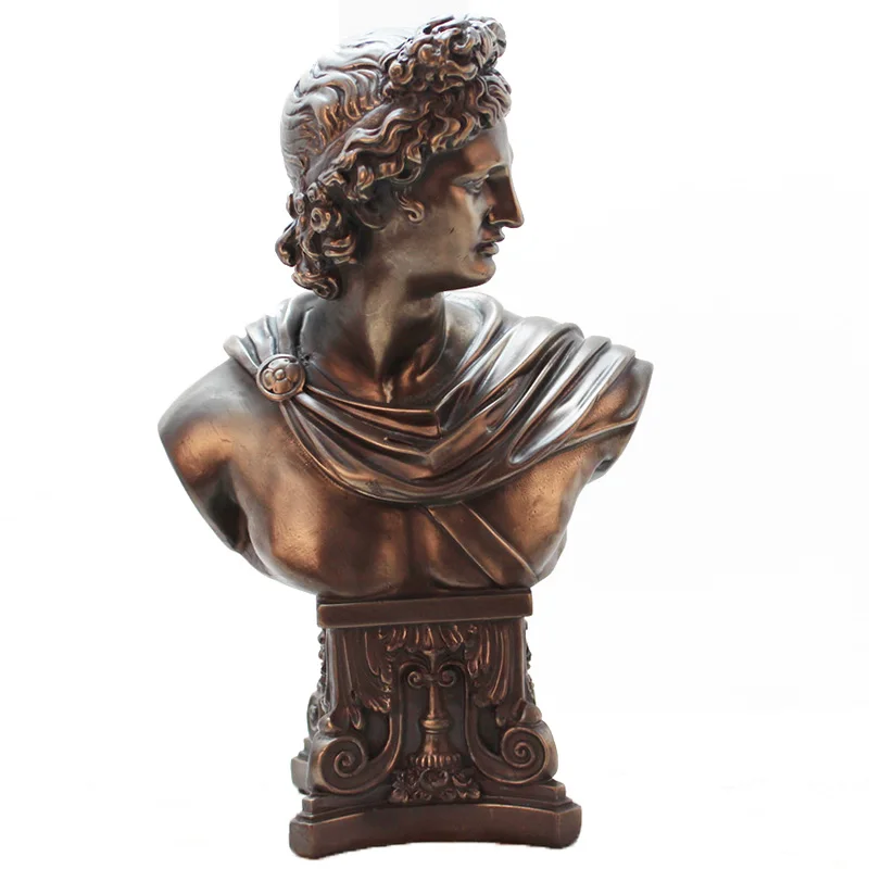Decoração de Casa Decoração para Casa do Vintage Bronze Resina Pensador Estado Ornamentos Personagens Europeus Escultura Arte Estátua