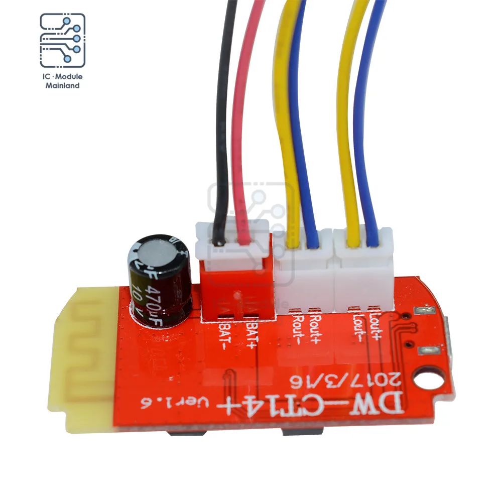 DC 3.7V 5V 3W Digital Audio Amplifier Board Dual Plate Bluetooth Speaker Modification Sound Music Module Micro USB