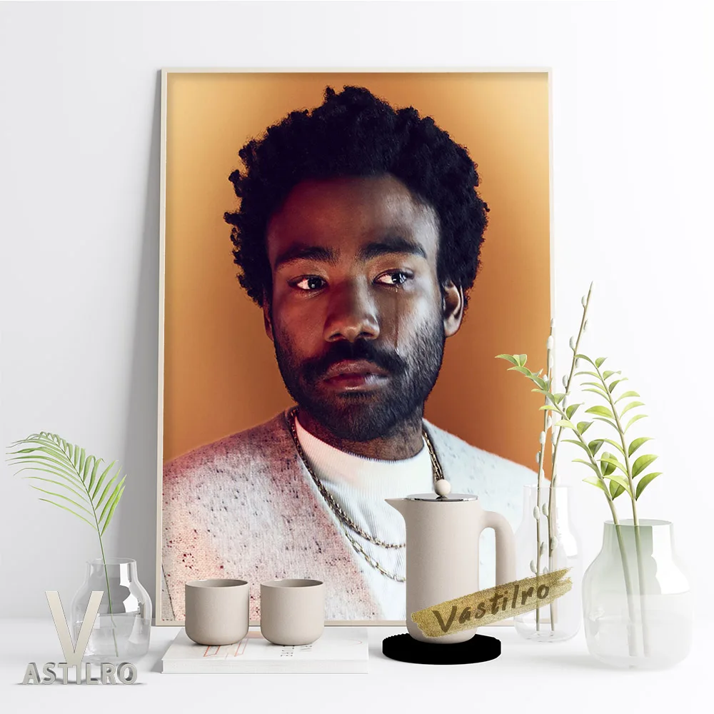 

Donald Glover Rapper Wall Art Prints Poster Hip Hop Music Singer Fans Gift Wall Picture Actor Star Canvas Painting Home Decor