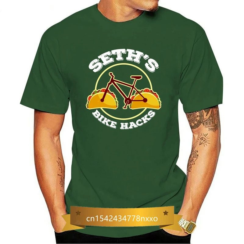

Seth'S Bike Hack Colorful Cycle Circle New Mens Shirt Funny Humor Casual Top Tee Tops Tee Tee Shirt