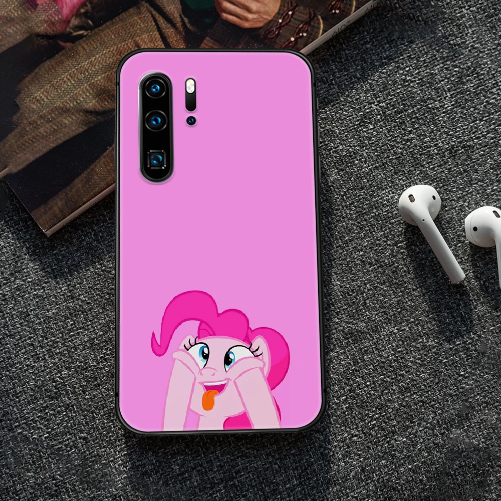 

My Little Pony cute Cartoon Phone Case Cover Hull For Huawei P8 P9 P10 P20 P30 P40 Lite Pro Plus smart Z 2019 black Hoesjes