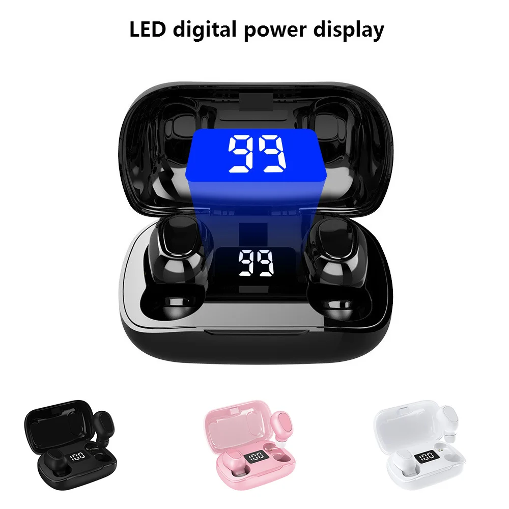 

In-Ear Sports TWS 5.0 Earphone Bluetooth Active Noise Cancellation Waterproof Wireless Headphones LED Display Headsets