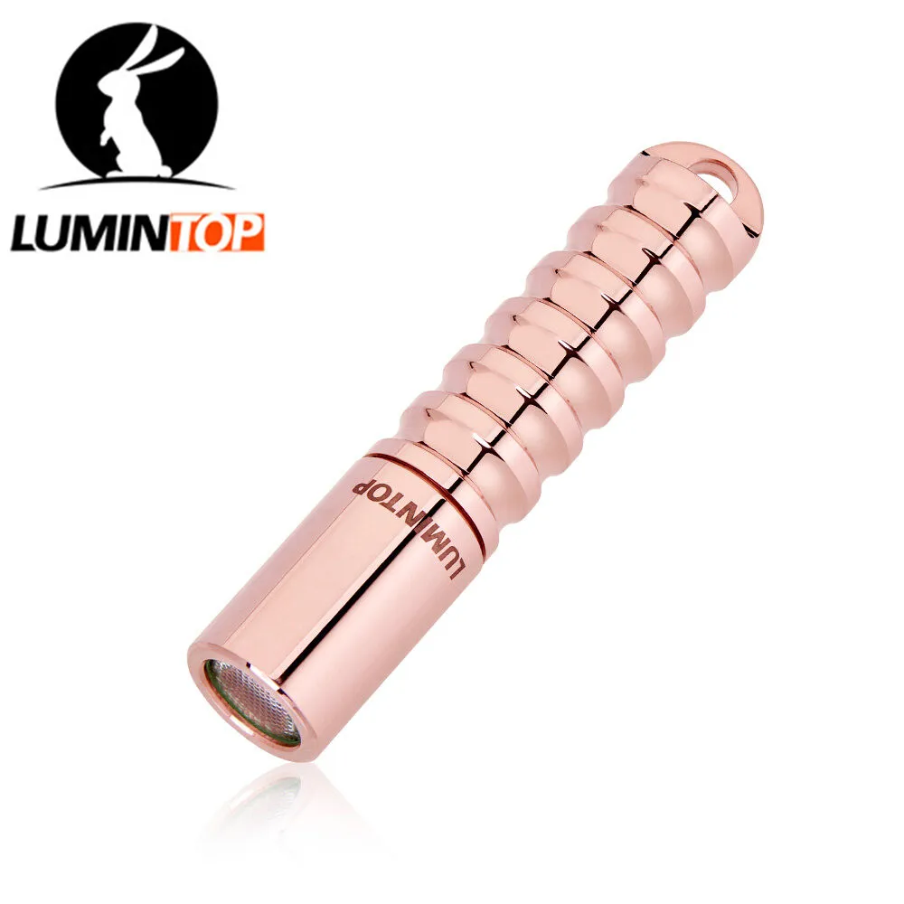 Миниатюрный фонарик Lumintop WORM из различных материалов mokume меди латуни Дамаска 120