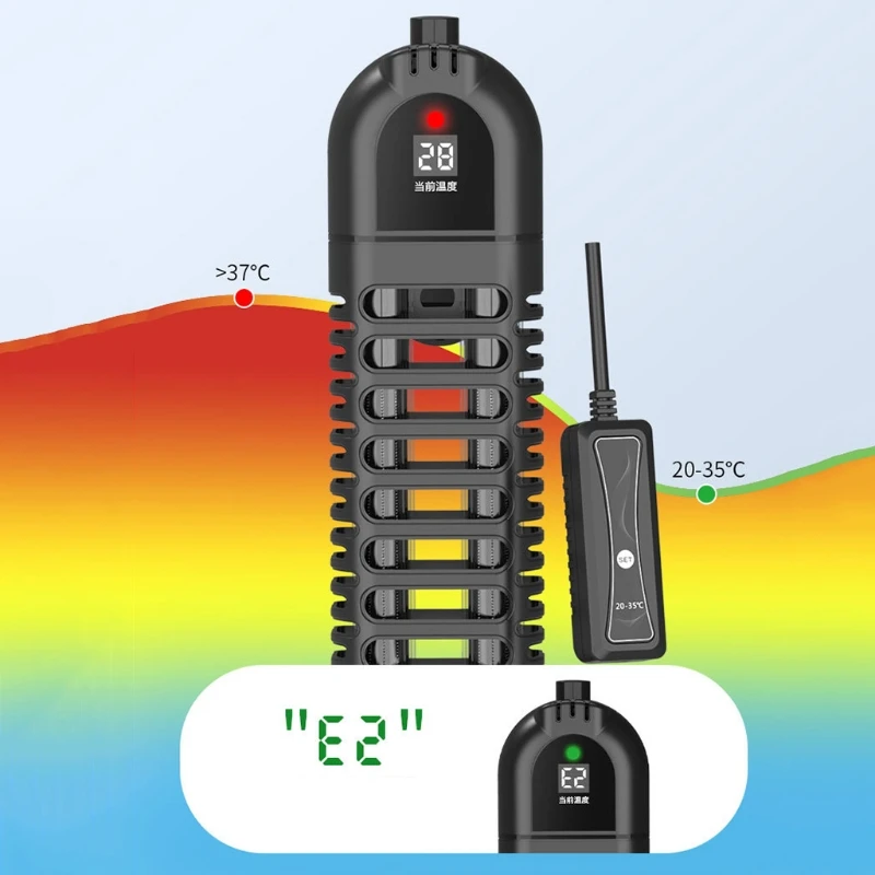 

600W 1000W Electronic Temperature Control Heating Rod Automatic Fish Tank Heater 37MF