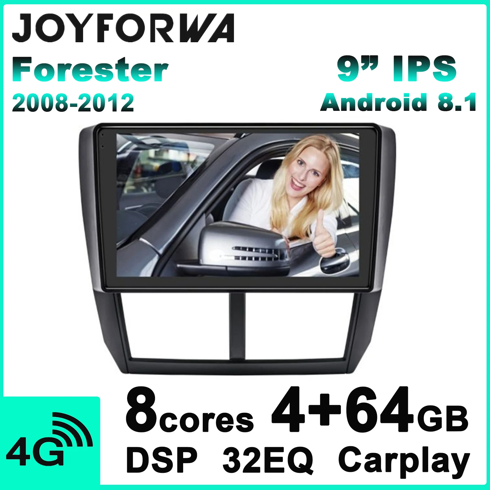 DSP Carplay 9 &quotAndroid 8.1автомобильное мультимедийное радио для Subaru Forester 2008 2012 GPS SPDIF